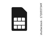 sim card flat vector icon... | Shutterstock .eps vector #1720557349