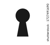 Lock icon. Keyhole vector icon isolated on white background. 