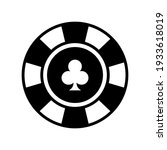 poker chips. clubs. casino... | Shutterstock .eps vector #1933618019