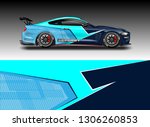 wrap car racing designs vector .... | Shutterstock .eps vector #1306260853