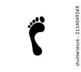 human footprint. symbol  logo... | Shutterstock .eps vector #2114049269
