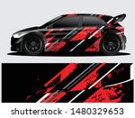 rally car decal graphic wrap... | Shutterstock .eps vector #1480329653