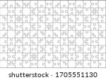 vector jigsaw puzzle. puzzle... | Shutterstock .eps vector #1705551130