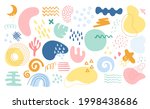 abstract hand drawn shapes.... | Shutterstock .eps vector #1998438686