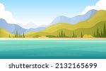 landscape vacation banner.... | Shutterstock .eps vector #2132165699