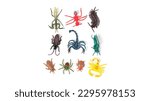 Set of toy plastic insects...