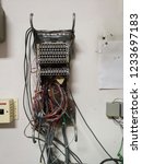 Small photo of Perak, Malaysia. November 19,2018: Unsystematic telephone/network communication and protection units usage at Waterwork Sri Manjung Office.