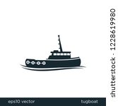 Tugboat Shipping Icon...
