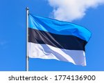 The flag of estonia is a...