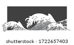 great oriental wave water... | Shutterstock .eps vector #1722657403