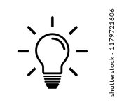 light bulb line icon vector.... | Shutterstock .eps vector #1179721606
