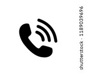 call icon symbol vector. mail... | Shutterstock .eps vector #1189039696