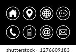 web icon set symbol vector ... | Shutterstock .eps vector #1276609183