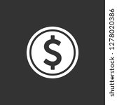 money dollar symbols icon vector | Shutterstock .eps vector #1278020386