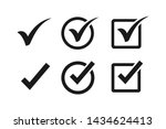 check mark icon symbols vector. ... | Shutterstock .eps vector #1434624413