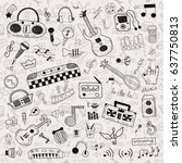 music symbols | Shutterstock .eps vector #637750813