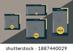 sale social media design set.... | Shutterstock .eps vector #1887440029