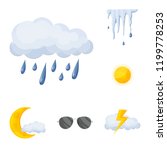 vector illustration of weather... | Shutterstock .eps vector #1199778253
