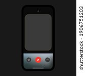 facetime video call mobile... | Shutterstock .eps vector #1906751203