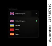 select your country settings... | Shutterstock .eps vector #1997357660