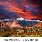 Pikes Peak Soaring Over The...