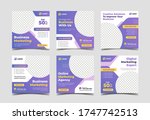 business marketing square... | Shutterstock .eps vector #1747742513
