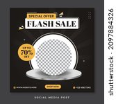 flash sale social media post... | Shutterstock .eps vector #2097884326