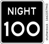 night speed limit mph sign.... | Shutterstock .eps vector #1662357943