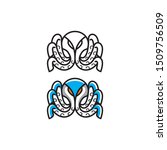 octopus line logo icon vector | Shutterstock .eps vector #1509756509