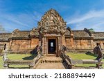 Phanom Rung Historical Park It is the architecture of the former Khmer Empire with the ancient stone castle 1000 years ago. Buriram Province, Thailand