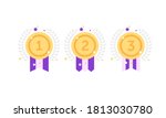 1st 2nd 3rd medal first place... | Shutterstock .eps vector #1813030780