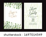 wedding invitation cards  save... | Shutterstock .eps vector #1697014549
