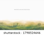 watercolor background  wide... | Shutterstock .eps vector #1798524646