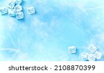 Icy Surface Background. 3d...