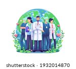 world health day illustration... | Shutterstock .eps vector #1932014870