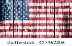 Flag Of The Usa Painted Onto An ...