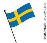 flag of sweden sweden flag icon ... | Shutterstock .eps vector #1178248510