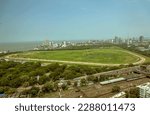 Small photo of 10 Sep 2006 Mahalaxmi Racecourse and Arabian Sea from twenty-fifth story strata Mumbai Maharashtra INDIA Asia