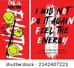 keep smiling slogan print with... | Shutterstock .eps vector #2142407223