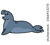 Cartoon Grey Seal Vector Clipart image - Free stock photo - Public ...