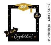 graduation party photo booth... | Shutterstock .eps vector #1286873743