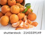 Oranges Fruit In The Basket...