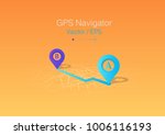 gps navigator vector | Shutterstock .eps vector #1006116193