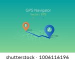 gps navigator vector | Shutterstock .eps vector #1006116196