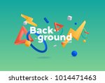 vector background with bright... | Shutterstock .eps vector #1014471463