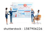 business teamwork concept. 3d... | Shutterstock . vector #1587906226