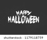 happy halloween typography text.... | Shutterstock .eps vector #1179118759