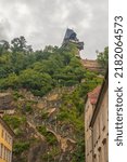 Small photo of Graz Kriegssteig (Graz Warpath),the famous stairs to the top of the Schlossberg mountain in Graz City
