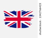 flag of united kingdom with... | Shutterstock .eps vector #1342766423