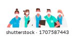 coronavirus 2019 ncov. set of... | Shutterstock .eps vector #1707587443